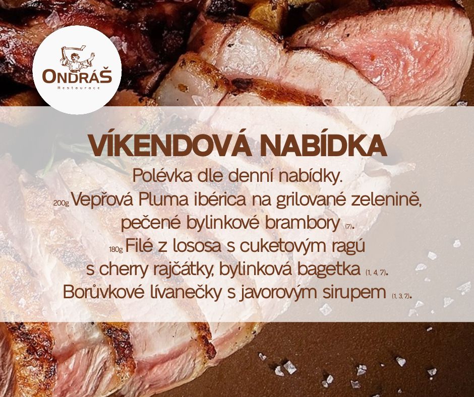 Víkendové menu 3. - 4.8.24