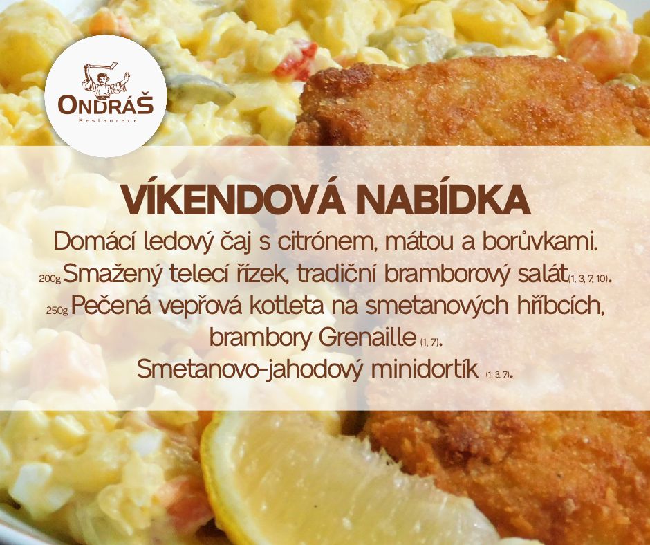 Víkendové menu 13. - 14.7.24