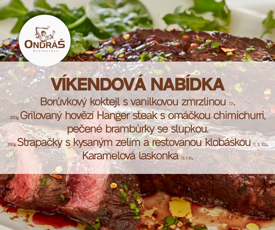 Víkendové menu 25. - 26.7.24