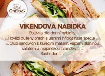 Víkendové menu 10. - 11.8.24