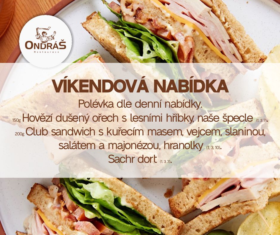 Víkendové menu 10. - 11.8.24