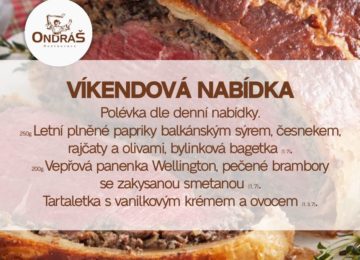 Víkendové menu 17. - 18.8.24