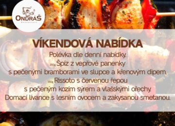 Víkendové menu 16. - 20.9.24