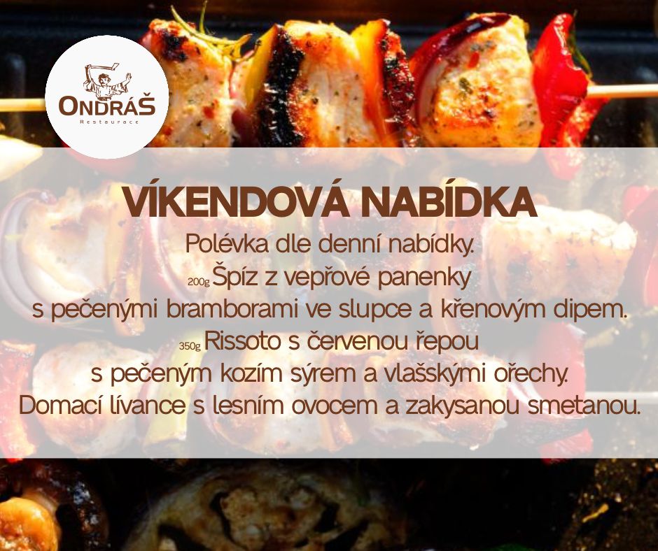 Víkendové menu 16. - 20.9.24