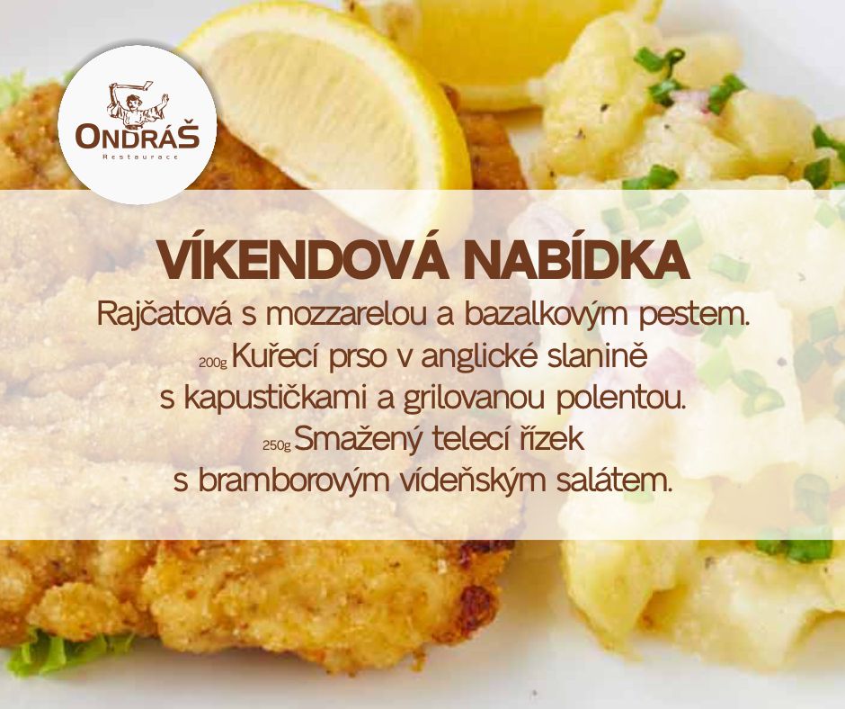 Víkendové menu 2. - 3.11.24