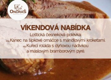 Víkendové menu 26. - 28.10.24