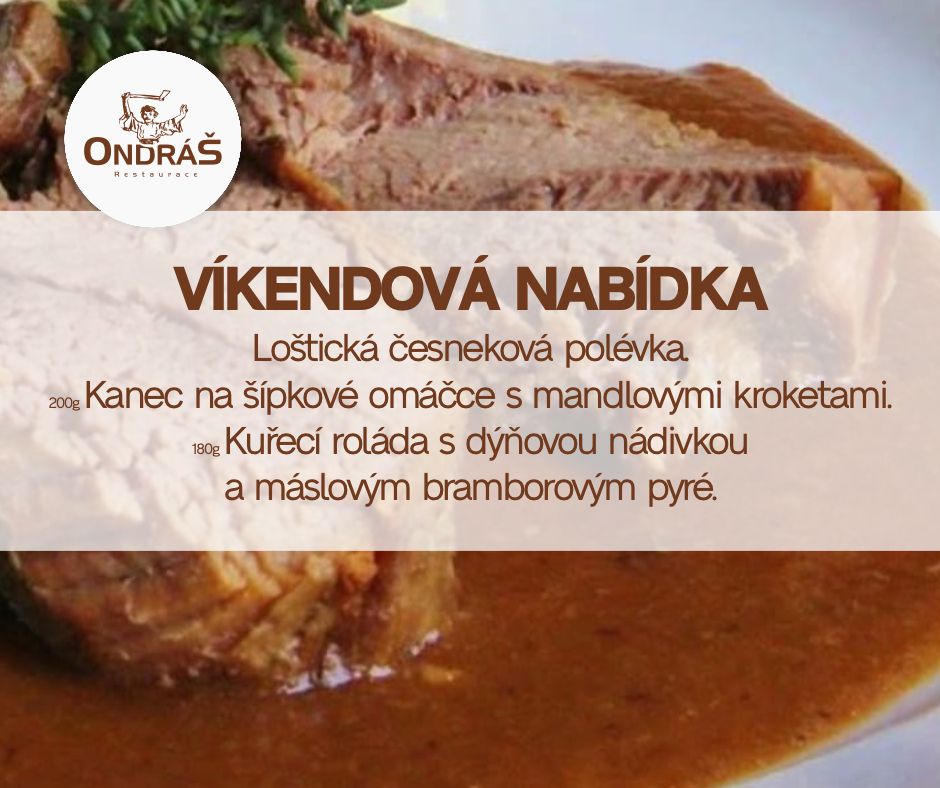 Víkendové menu 26. - 28.10.24