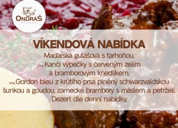 Víkendové menu 23.11. - 1.12.24