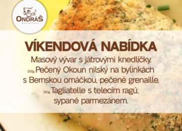 Víkendové menu 14. - 15.12.24