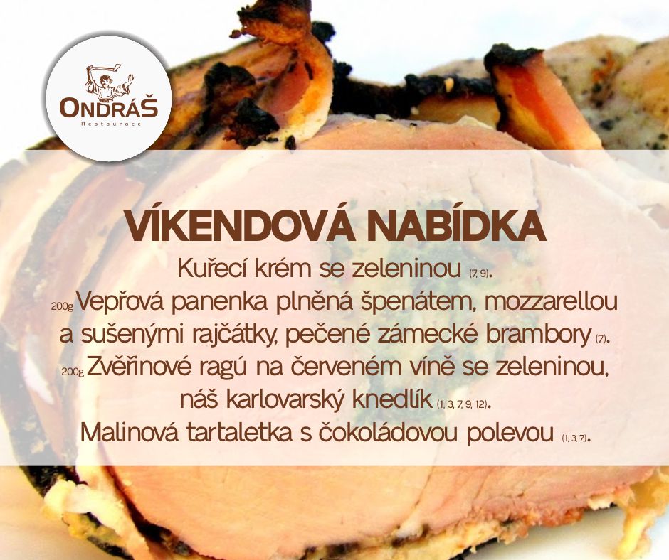 Víkendové menu 22. - 23.6.24