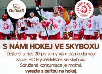 S námi hokej ve V.I.P. skyboxu